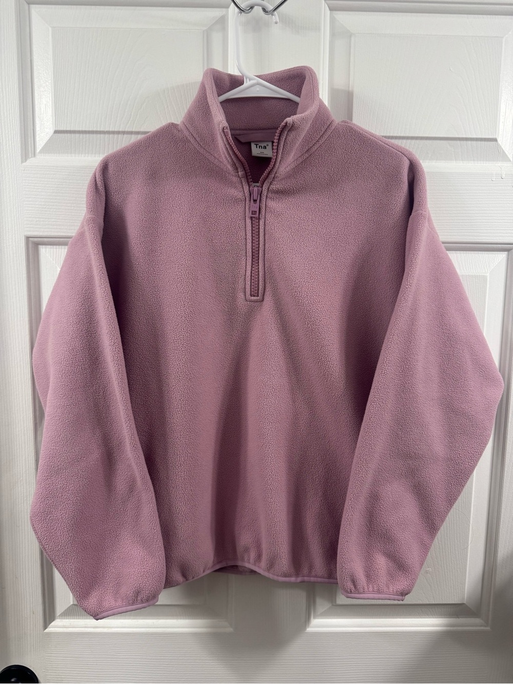 TNA Half-Zip Fleece Pullover - Dusty Pink